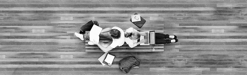 students studying